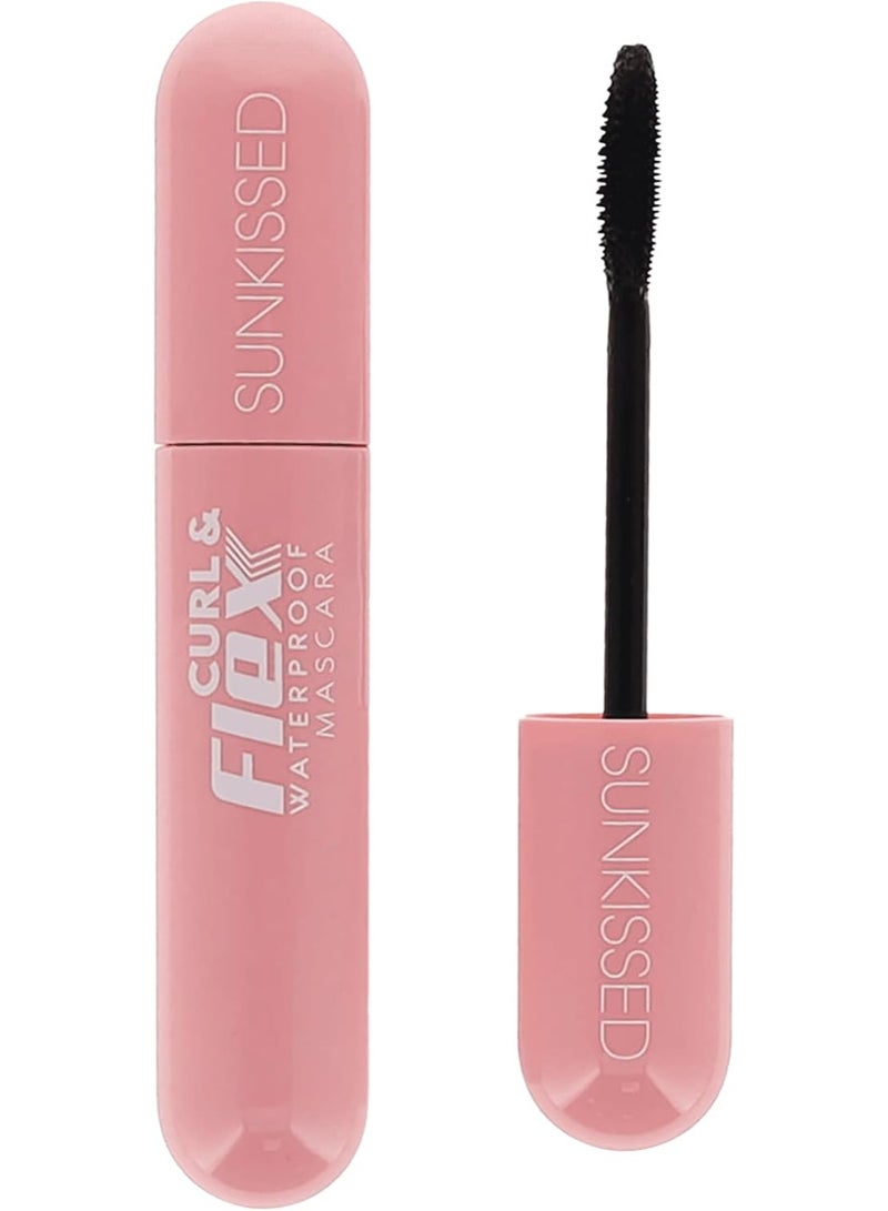 Sunkissed Curl And Flex Waterproof Mascara - Black 10ml